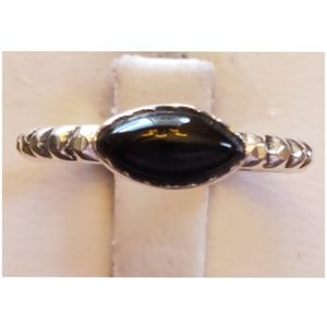 Genuine, Perfect Onyx band Ring Size 6
